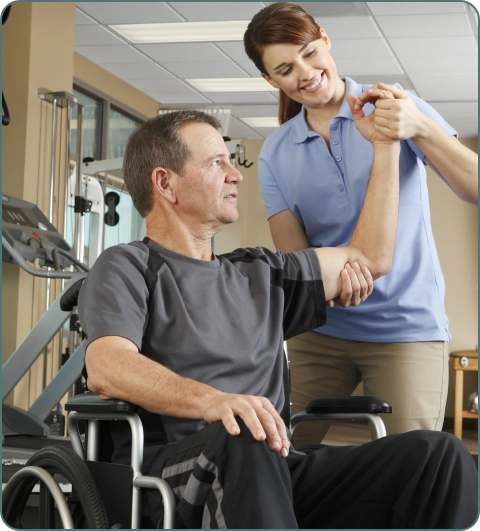 Physiotherapy and rehabilitation illustration